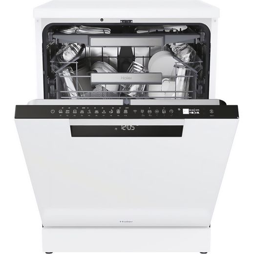 Haier I-Pro Shine Series 3 Standard Dishwasher - White - Front control panel shot